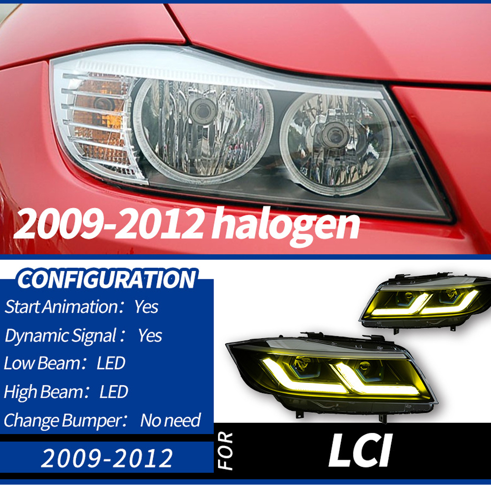 E90 2009-2012 Golden Halogen