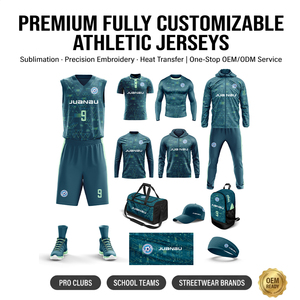 Maillot de basket-ball personnalisé OEM en gros avec tissu respirant en maille sublimée, uniforme de basket-ball pour équipes masculines - Product Image 1