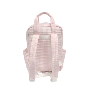 Mochila Rosa Personalizada Adorable, Mochila de Hombro Acolchada con Monograma, Mochila de Algodón para Pañales - Product Image 6
