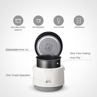 Cuiseur à riz à micro-ondes portable personnalisable avec doublure en acier inoxydable palette d'appareils de cuisine électroniques multifonctions