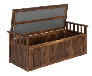 <span class=keywords><strong>Banc</strong></span> <span class=keywords><strong>de</strong></span> <span class=keywords><strong>jardin</strong></span> en bois XL avec rangement <span class=keywords><strong>Coffre</strong></span> <span class=keywords><strong>de</strong></span> rangement extérieur en bois massif pour patio et cour - Product Image 2