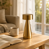 Nouvelle Lampe de Table Moderne à Rechargeable, Ambiance Lumineuse pour Chambre, Créative, Luxe, Idéale pour Cafés, Boutiques et Restaurants, Lampe de Bureau Décorative