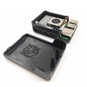 Ahududu <span class=keywords><strong>Pi</strong></span> için ABS siyah plastik kabuk 5 hız ayarlanabilir PWM Fan ile aktif soğutucu Pi5 elektronik bileşen ile uyumlu - Product Image 5