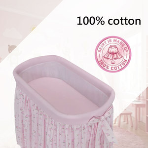 Factory Wholesale Breathable Mesh <b>Swing</b> Baby Crib Rocking Bassinet Wooden <b>Frame</b> <b>Swing</b> Baby Crib - Product Image 2