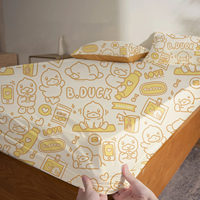 YOUNGTIME Parure de lit jetable écologique non tissée 600TC personnalisée toutes saisons, emballée individuellement, portable, pour hôtels et spas, motif dessin animé