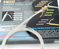 Alice AW332 String Folk Guitar Set of 6 Rust Resistant Strings