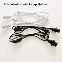Douille de lampe en plastique de type vis E14, cordon d'alimentation de 1,8 m avec prise EU/US/AU/UK, base de lampe suspendue à LED, interrupteur 303 et câble d'extension