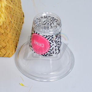 Conteneur d'emballage en plastique de 350Ml, <span class=keywords><strong>Pot</strong></span> de <span class=keywords><strong>yaourt</strong></span>, gel PP, avec couvercle et cuillère - Product Image 5