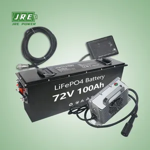 JREPOWER 3840wh 72V 50ahゴルフカートバッテリー60ahLifepo4バッテリーパック (クラブカート用)