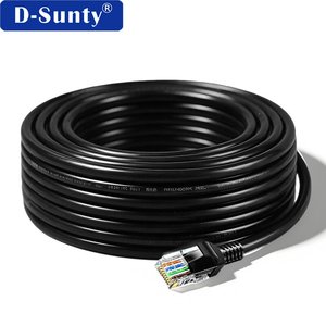 Cat5e UTP Round Ethernet <b>Cable</b> High Speed LAN Network Patch Cord <b>RJ45</b> Pure Copper Customizable 0.5-100m - Product Image 1