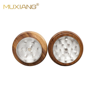 Muxiang Wood Metal Smoking Grinder Double Layer Durable For Herb Grinding - Product Image 4