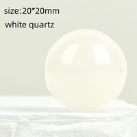 Vente en gros de sphères de quartz rose de 20 mm, non percées, pour la guérison par le Reiki, cristal non poreux, boule de pierre précieuse Feng Shui, cristal naturel en vrac