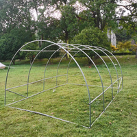 Serre de jardin portable moderne en métal galvanisé 4x2,5x2m, écologique, pour fleurs de jardin, mini-serre