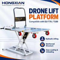 Chariot élévateur électrique hydraulique en acier inoxydable Leike 48V, petit chariot à plateforme pliable portable, chariot élévateur monté sur camion