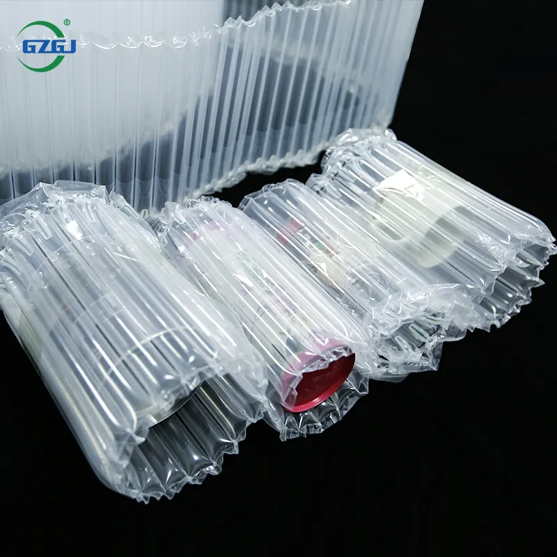 Commerci all'ingrosso a prova d'umidità colonna d'aria wrap rotolo cuscino gonfiabile pellicola di plastica può essere utilizzato per la protezione di imballaggio di trasporto libero