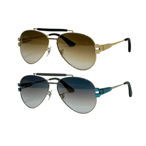 แว่นตาแฟชั่นกลางแจ้งสำหรับผู้ชายและผู้หญิงปี 2026 รุ่นมาแรง กรอบโลหะ ป้องกันรังสียูวี 400 คุณภาพสูง แว่นกันแดดหรูหรา ดีไซน์เนอร์แบรนด์แท้ - Product Image 3