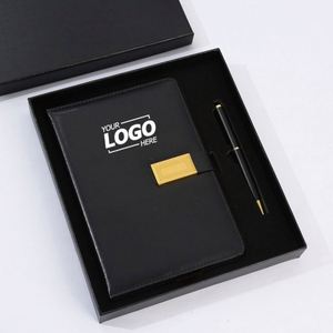 Premium Business Journal <b>Gift</b> <b>Set</b>: Branded Notebook with Metal Clasp - Perfect Corporate <b>Gift</b> & Giveaway - Product Image 1