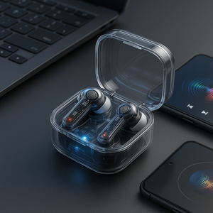 Trong suốt cơ khí TWS không dây Earbuds Bluetooth 5.3 với có thể nhìn thấy thành phần, dẫn ánh sáng, và HIFI âm thanh - Product Image 5