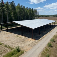 Structure en acier économique pour entrepôt, bâtiment en acier ouvert résistant au vent, ossature d'entrepôt en acier, abris métalliques pour parcs, pavillons