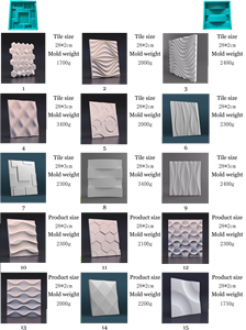 Mẫu Gạch Bê Tông Trong Nhà Gốm Silicone Gạch Hình Học Tấm Bê Thạch Cao Gạch Tường Beton Khuôn Xi Măng - Product Image 5