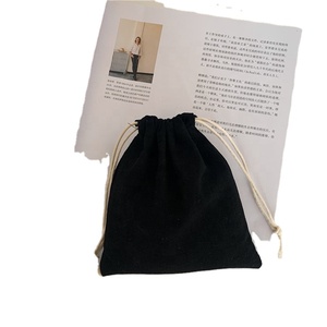 Sac à chaussures en toile de coton imprimé personnalisé de bonne qualité, réutilisable, portable, avec cordon double, pour cadeaux - Product Image 5