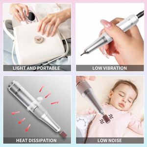 Taladro Eléctrico <span class=keywords><strong>para</strong></span> <span class=keywords><strong>Uñas</strong></span> de 45000 RPM, Lima Eléctrica con Pantalla HD, Pluma de Manicura Metálica, Lijadora Profesional <span class=keywords><strong>para</strong></span> <span class=keywords><strong>Uñas</strong></span> - Product Image 6