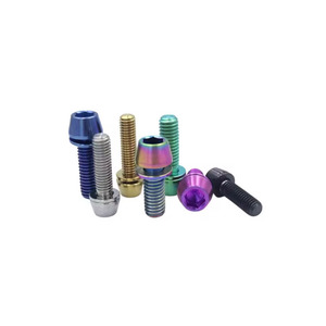 Din912tap <span class=keywords><strong>Titanium</strong></span> Taps Toelopende Schroeven M3 M4 M6 M8 M10 <span class=keywords><strong>Allen</strong></span> Sleutel Kegel Hexagonale Socket Schroeven Fiets Hex Bouten - Product Image 5