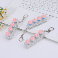 Silicone Claw Stress-relief Keycap Mechanical Keyboard Glowing Squeeze Keychain Toy Wholesale Pendant