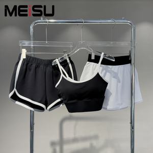 Fabrika OEM kadınlar yüksek kalite 2 parça Halter sutyen tenis etek aktif aşınma pilili Golf kıyafeti nedensel şort takımı - Product Image 1