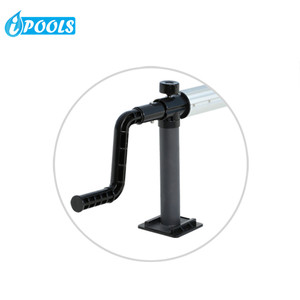 Rouleau de couverture solaire de piscine de luxe pour couverture de piscine, cadre en aluminium, poteau pour piscine hors sol, <span class=keywords><strong>INTEX</strong></span> en bois, meilleur - Product Image 4