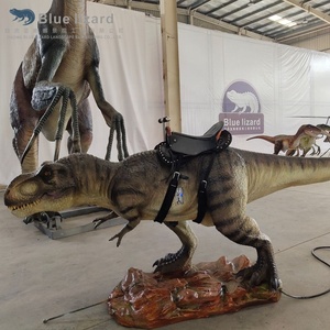 Dinosaure animatronique T-Rex à chevaucher, modèle de Tyrannosaurus Rex, équipement d'amusement mécanique pour enfants dans les parcs à thème - Product Image 2