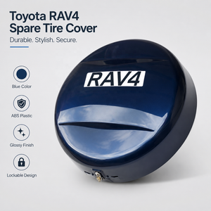 Cubierta de Llanta de Repuesto Bloqueable de Plástico ABS para <span class=keywords><strong>RAV4</strong></span>, Cubierta de <span class=keywords><strong>Rueda</strong></span> Trasera en Blanco, Negro, Plateado y Azul - Product Image 6