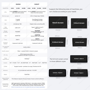 Sistema Multimediale per <span class=keywords><strong>Auto</strong></span> DUDU7 con Navigazione, Display 2K, DSP EQ 36 per <span class=keywords><strong>Skoda</strong></span> <span class=keywords><strong>Kodiaq</strong></span> 2016-2018, Audio Intelligente per <span class=keywords><strong>Auto</strong></span> - Product Image 6