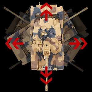 <span class=keywords><strong>Char</strong></span> d'assaut télécommandé Dwi Dowellin 1/18 M1A2 RC avec 2,4 GHz, 10 canaux, Abrams, <span class=keywords><strong>jouet</strong></span> <span class=keywords><strong>militaire</strong></span> pour enfants et adultes - Product Image 4