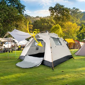 Carpa Automática Plegable Oxford de Una Habitación, Una Capa, Impermeable 1000mm, Portátil para Camping, Playa, Viajes al Aire Libre - Product Image 4