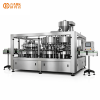 Machine de remplissage automatique d'eau minérale 8000BPH CGF24-24-8 Ligne d'embouteillage haute vitesse certifiée en acier inoxydable CE COMARK