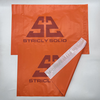 Nouveaux sacs d'expédition en plastique personnalisés à la mode, sacs de courrier express sur mesure, sacs d'expédition en polyéthylène orange pour vêtements