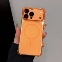 Coque de téléphone portable magnétique ultra-fine en TPU mat avec objectif détachable pour iPhone 18 17 16 Pro Max, compatible avec la recharge sans fil