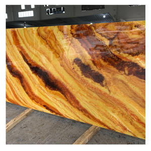 Ttranstones alabastro amarillo ónix para panel de pared interior color miel piedra artificial retroiluminada para pared - Product Image 1