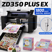 Máquina de Corte Digital Automática Purcell ZD350 PLUS-EX con Alimentación Automática, 1800 mm/s, Servo Rotatorio, para Corte de Etiquetas, Adhesivos, Cajas de Regalo, A3+