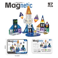 Mini tuiles magnétiques en boîte métallique 3,75 cm, blocs de construction portables pour les voyages, jouet éducatif STEM pour les tout-petits, garçons et filles, jouets cadeaux