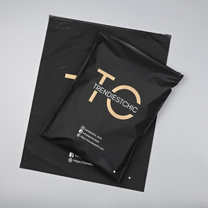 Bolsas de Ropa con Cierre Zip y Logotipo Personalizado, Empaque de Color Negro al por Mayor, Bolsa con Cierre Esmerilado Negro - Product Image 5