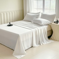 Nouvelle drap de lit plat en fibre de bambou, doux pour la peau, écologique, durable, respirant et absorbant l'humidité, idéal pour la maison