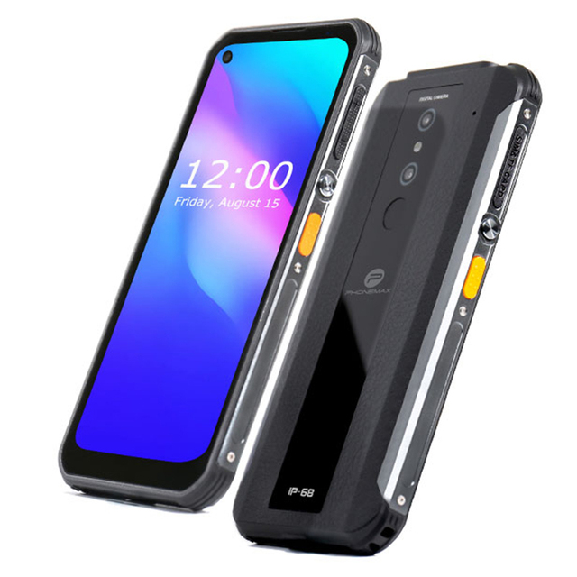 HOT IP68 Phonemax P2 Rugged Smartphone Android 10 8gb+128gb 6.35" Cell Phone 6100mah Mobile Phones Google Play Best Rug Phone