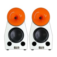 KYYSLB HIFI Fever Amplifier Speakers Morning Glory 8 Inch Two-way Large Bookshelf High Fidelity Home Audio Speaker Pair