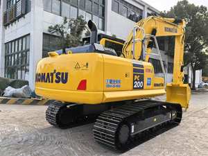 Miniexcavadora Komatsu PC200 de segunda mano a la venta, excavadora sobre orugas de 20 toneladas con componentes de núcleo de motor de válvula hidráulica Kawasaki - Product Image 2