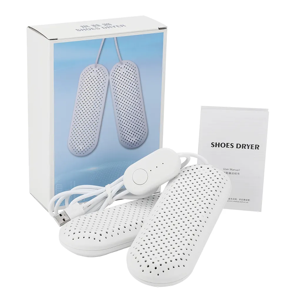 Portable USB Heating Drying Socks Shoes Machine Home Smart Timer Shoe Dryer