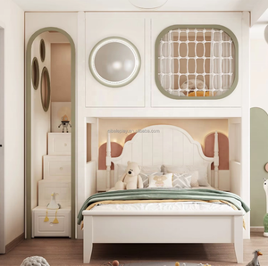 Di alta qualità in legno massello letti a castello doppio <span class=keywords><strong>letto</strong></span> a <span class=keywords><strong>soppalco</strong></span> <span class=keywords><strong>con</strong></span> scrivania del computer sotto e libro di stoccaggio per bambini camera da <span class=keywords><strong>letto</strong></span> - Product Image 5