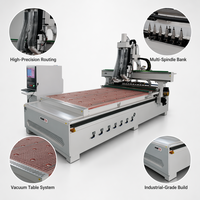 Machine de découpe et de perçage CNC intégrée multi-broches avec changeur d'outils automatique pour meubles en panneaux, norme CE ISO