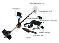 Détecteur de métaux et de plastiques Goldseekers GDS2000, scanner mural étanche IP55, 20 kHz, pour la recherche de trésors et l'utilisation en extérieur